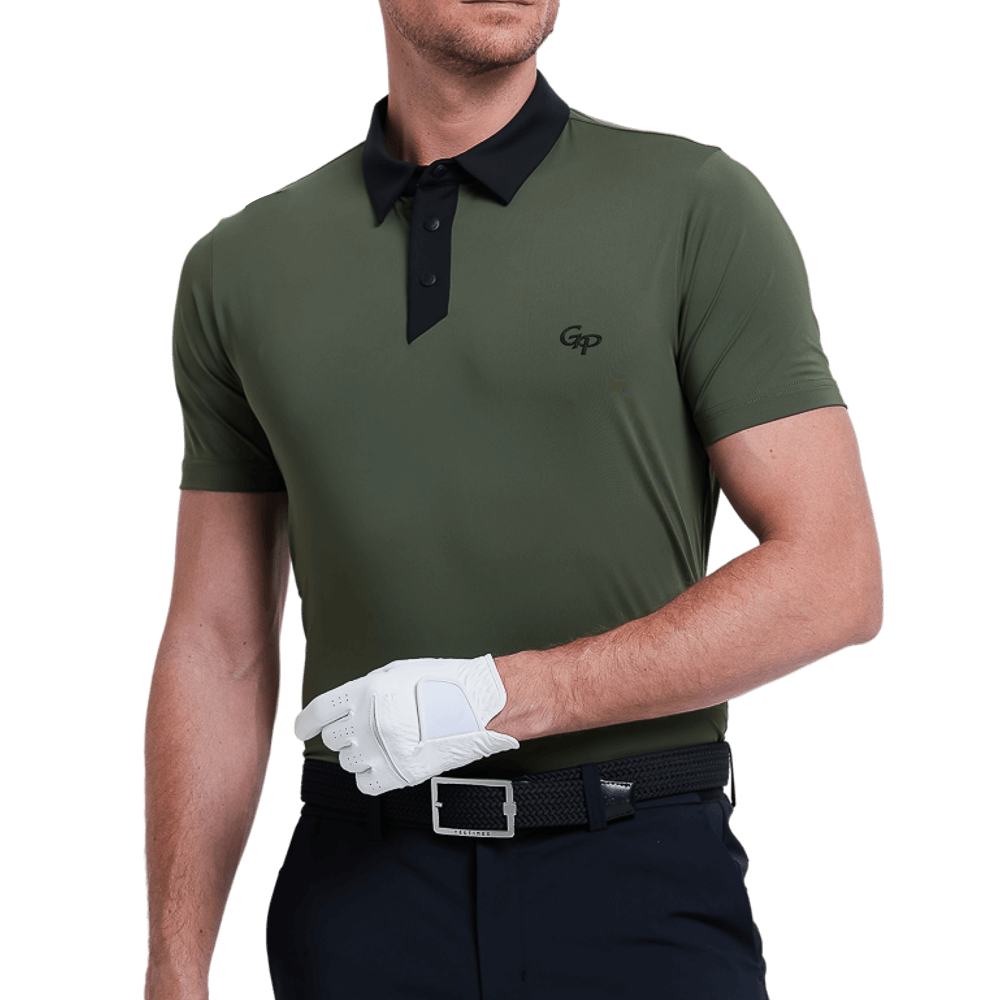 GoPlayer Men's Lightweight Breathable Short-sleeved Top (Army Green)