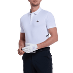 GoPlayer Men's Cooling and Breathable Short-Sleeve T-Shirt (White)