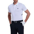 GoPlayer Men's Cooling and Breathable Short-Sleeve T-Shirt (White)