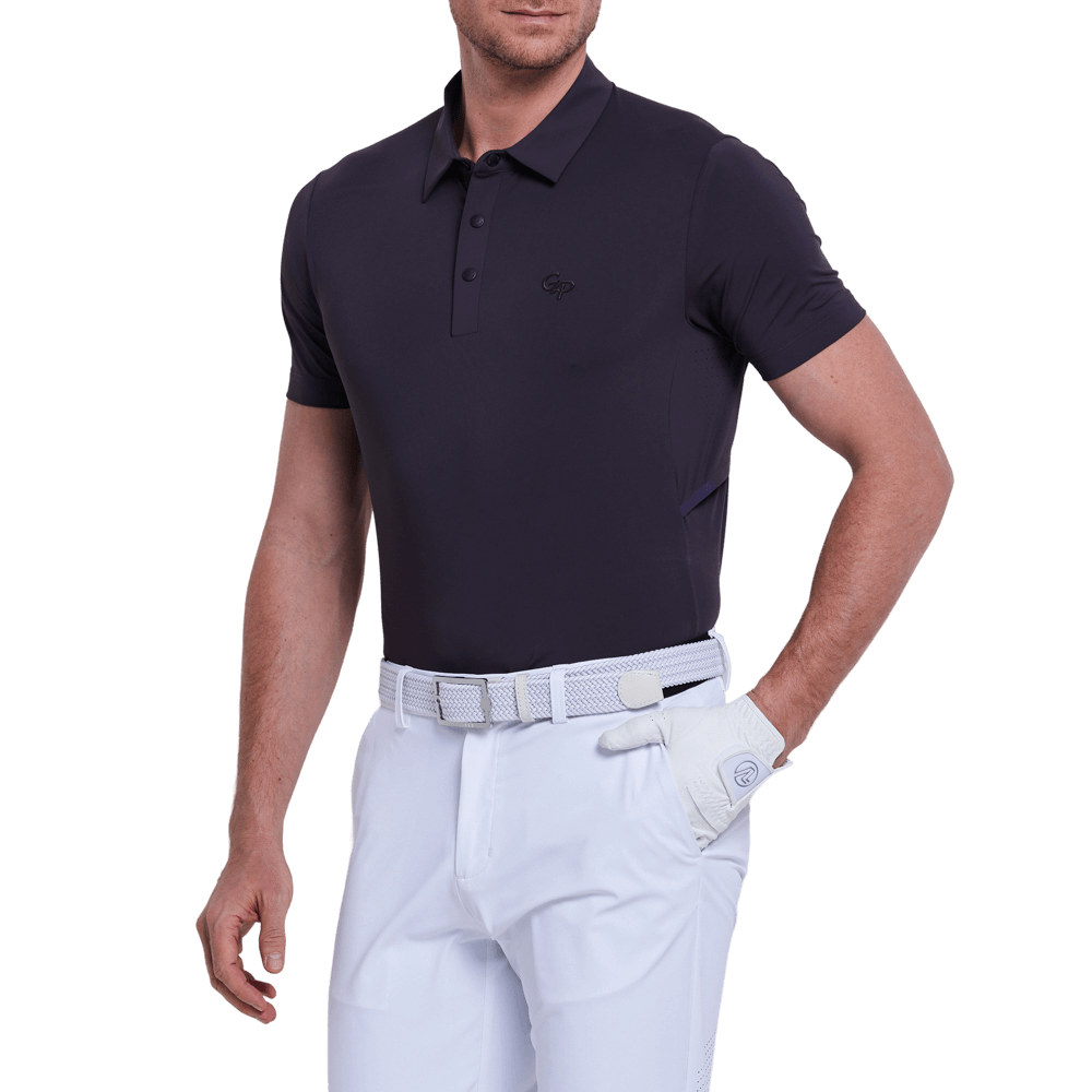 GoPlayer Men's Cooling and Breathable Short-Sleeve T-Shirt (Dark Brown)