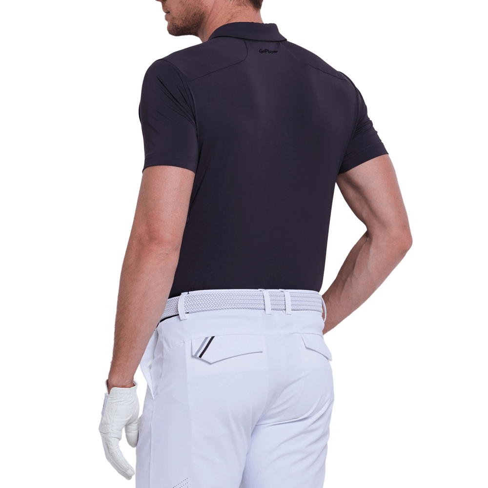 GoPlayer Men's Cooling and Breathable Short-Sleeve T-Shirt (Dark Brown)