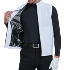 GoPlayer Men's Golf Windproof Warm Sports Vest (White)