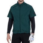 GoPlayer メンズ ゴルフ半袖スポーツ ベスト (ダークグリーン)