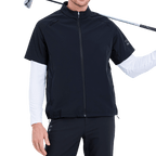 GoPlayer男高爾夫短袖運動背心(黑)