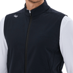 GoPlayer男高爾夫防潑水運動背心(黑)