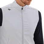 GoPlayer男高爾夫防潑水運動背心(淺灰)