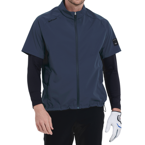 GoPlayer Men's Golf Short-Sleeve Sports Vest (Dark Blue)