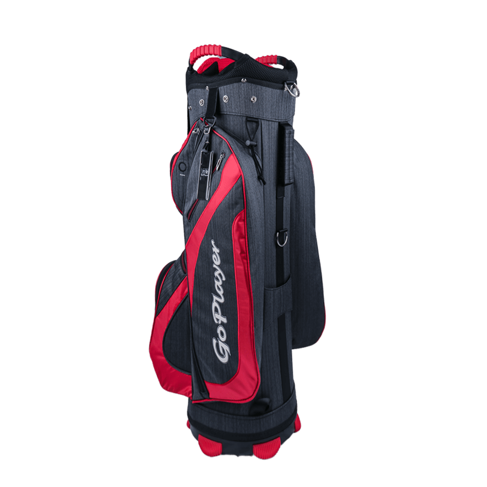 GoPlayer 9.5' Golf 14-hole pole bag (black and red)