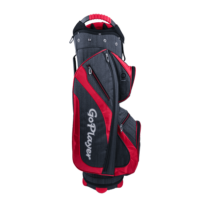 GoPlayer 9.5' Golf 14-hole pole bag (black and red)