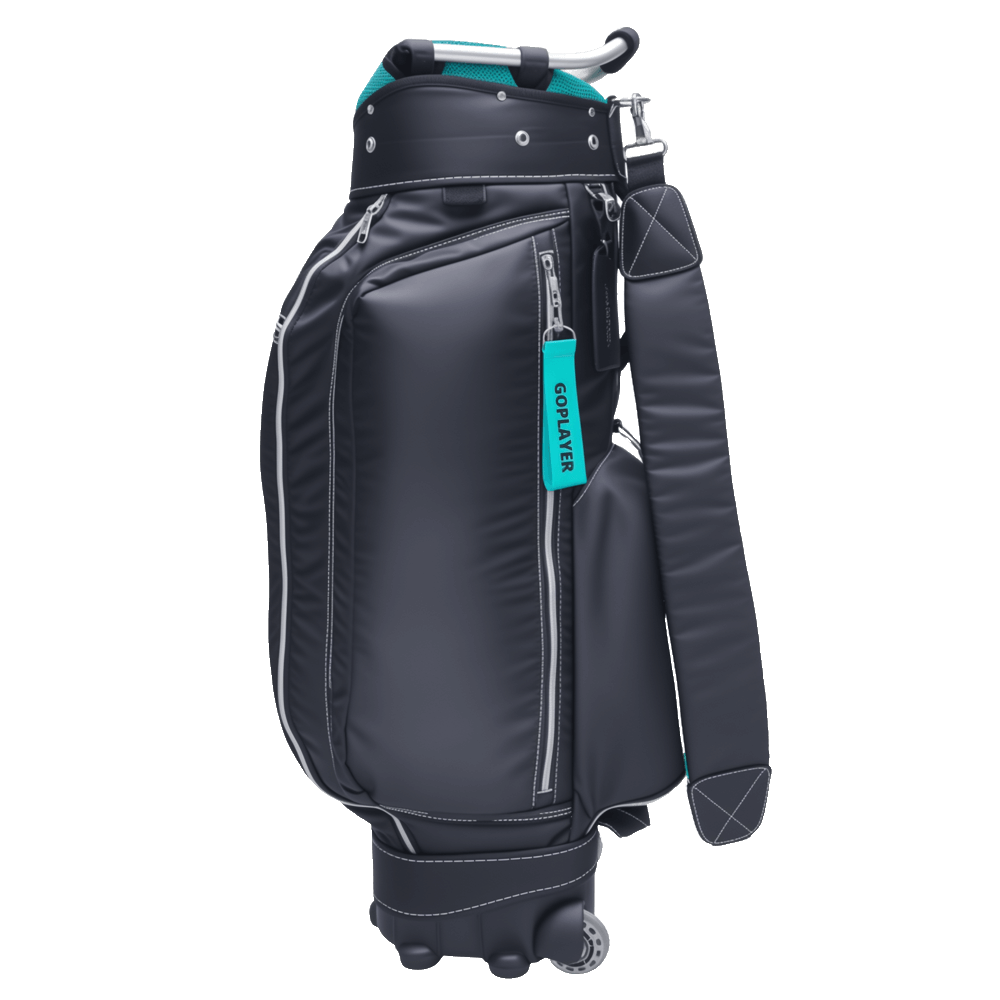GoPlayer 9.5" Wheeled Golf Club Bag (Black)