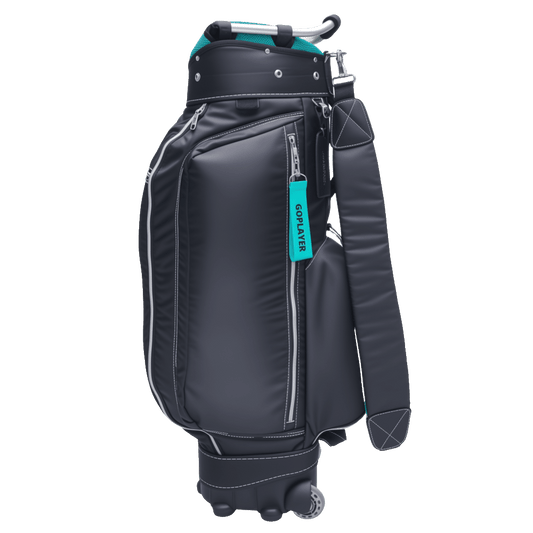 GoPlayer 9.5" Wheeled Golf Club Bag (Black)