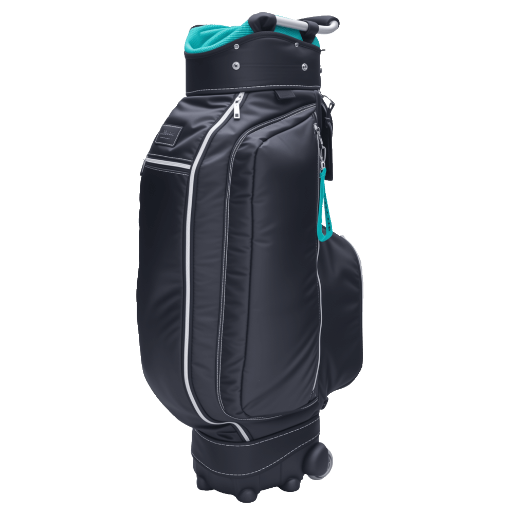 GoPlayer 9.5" Wheeled Golf Club Bag (Black)