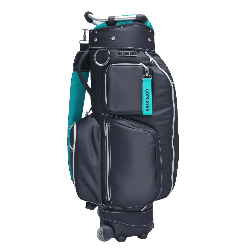GoPlayer 9.5" Wheeled Golf Club Bag (Black)