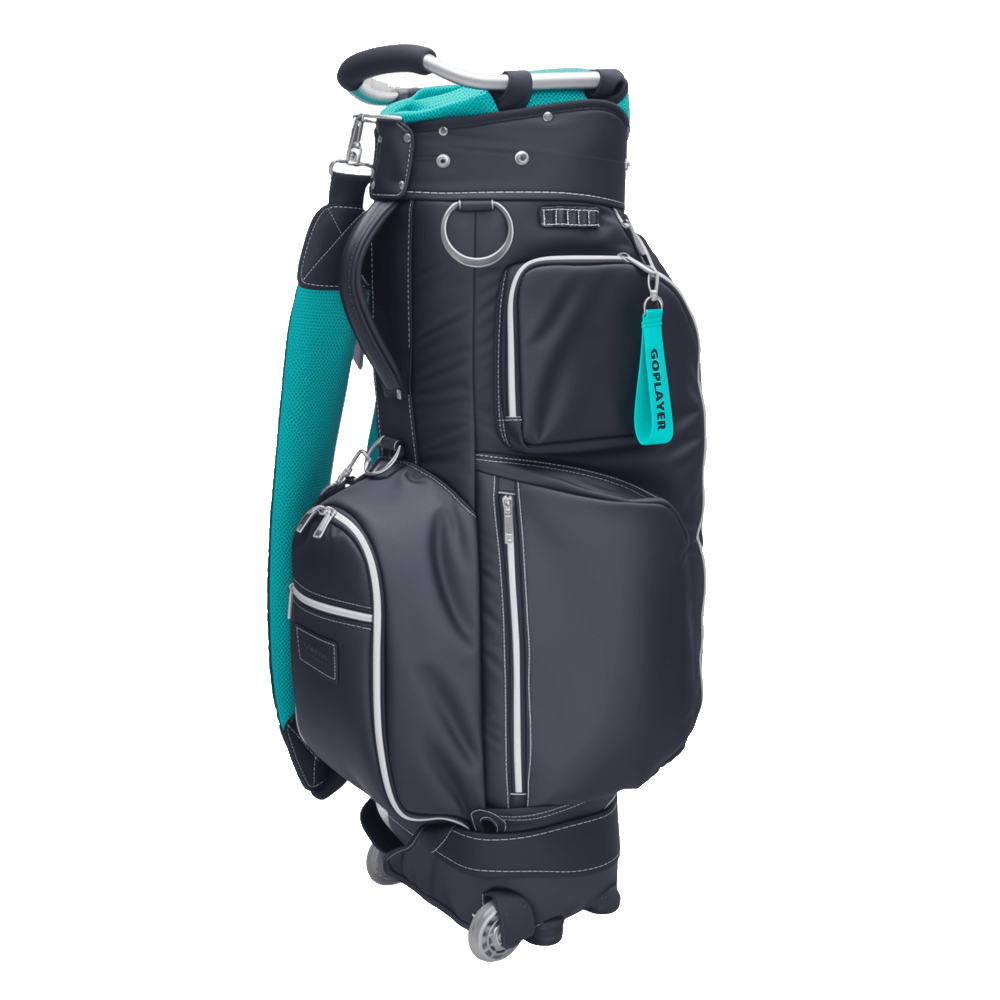 GoPlayer 9.5" Wheeled Golf Club Bag (Black)