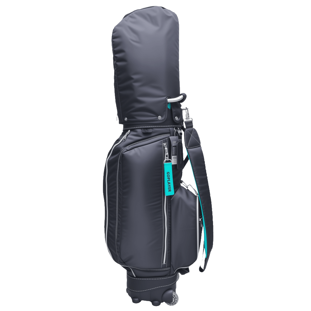 GoPlayer 9.5" Wheeled Golf Club Bag (Black)