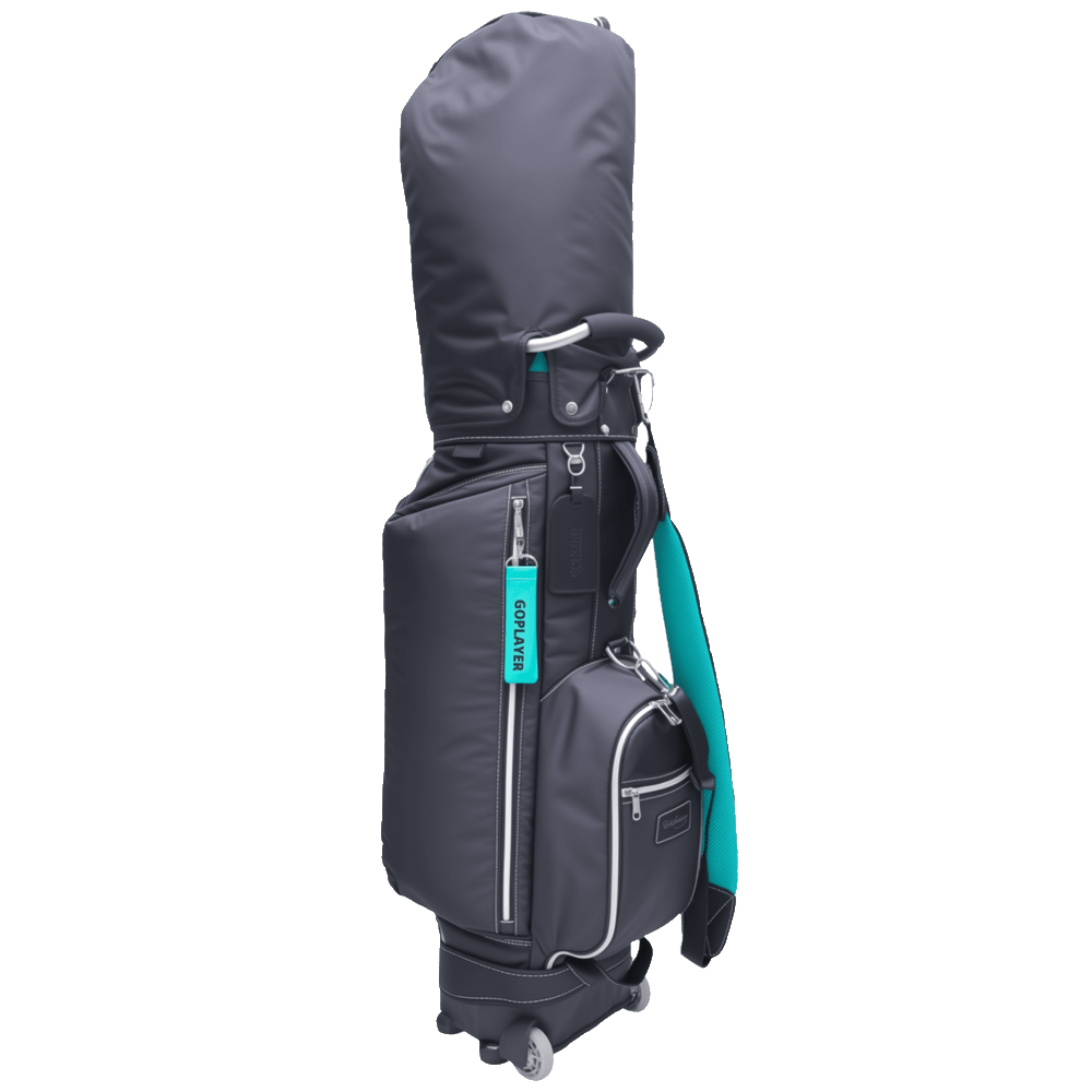 GoPlayer 9.5" Wheeled Golf Club Bag (Black)