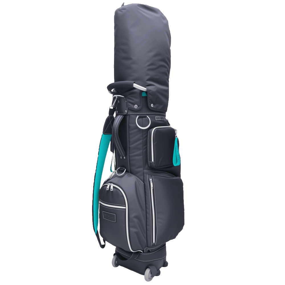 GoPlayer 9.5" Wheeled Golf Club Bag (Black)