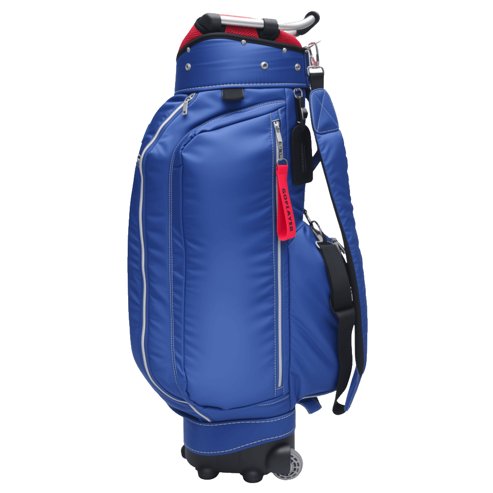GoPlayer 9.5インチ キャスター付きゴルフクラブバッグ（ネイビー）