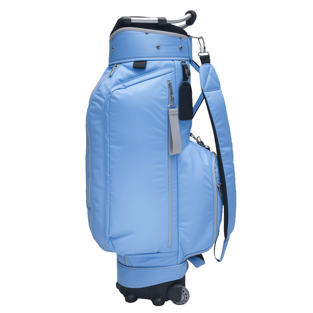 GoPlayer 9.5" Wheeled Golf Club Bag (Light Blue)