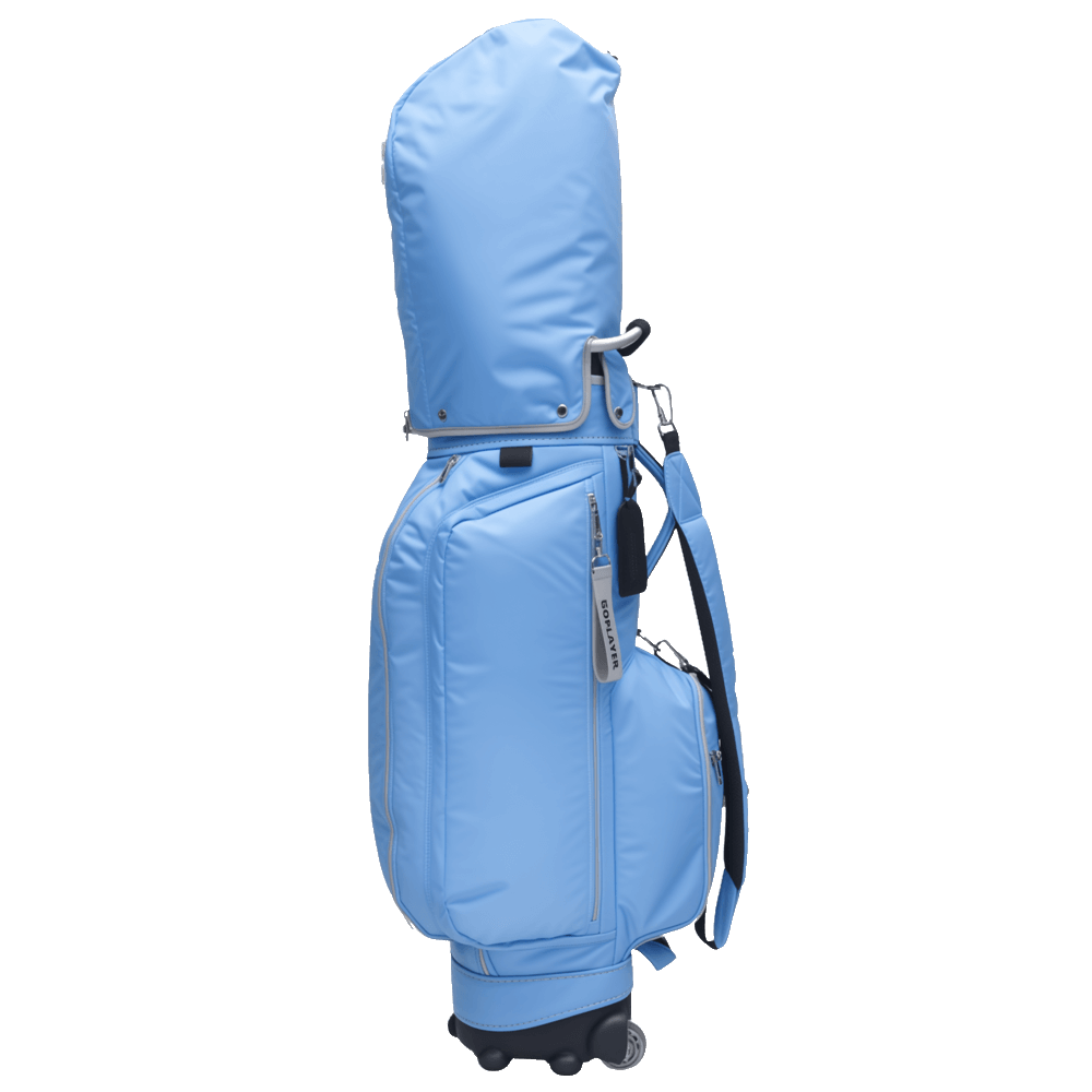 GoPlayer 9.5" Wheeled Golf Club Bag (Light Blue)