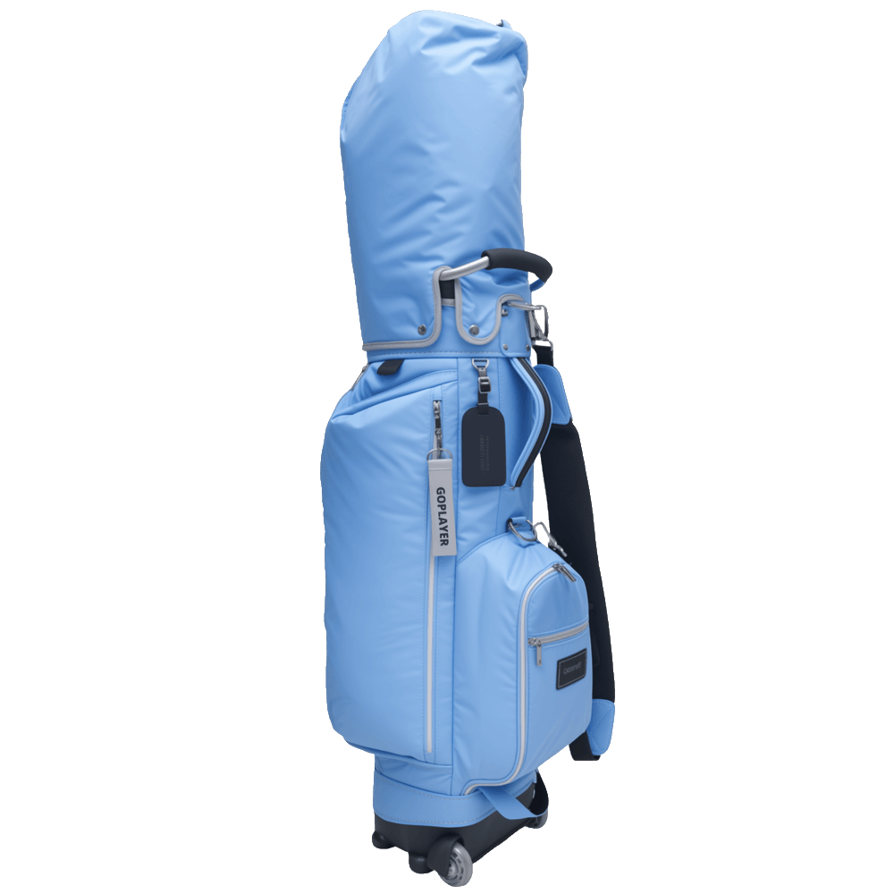 GoPlayer 9.5" Wheeled Golf Club Bag (Light Blue)