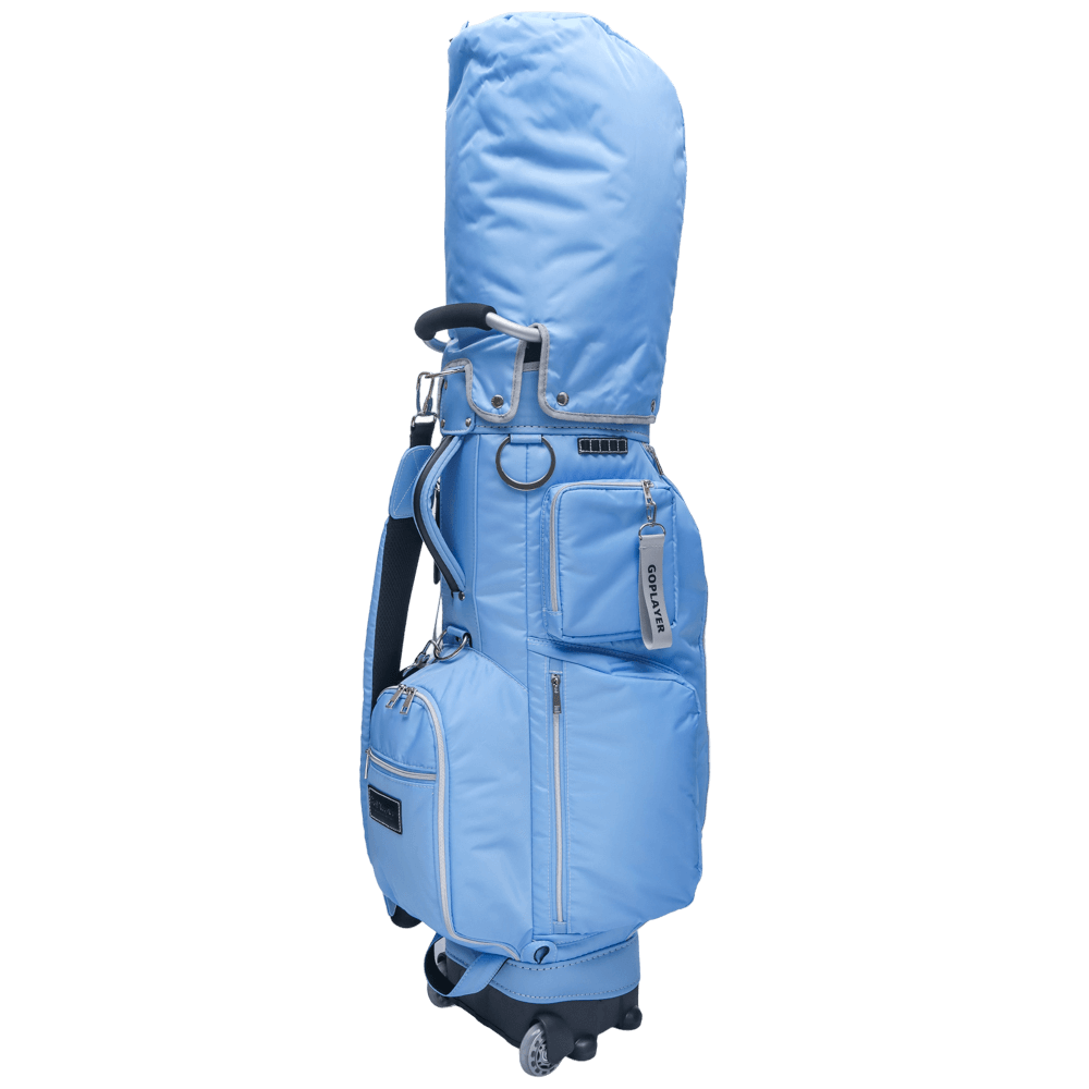GoPlayer 9.5" Wheeled Golf Club Bag (Light Blue)