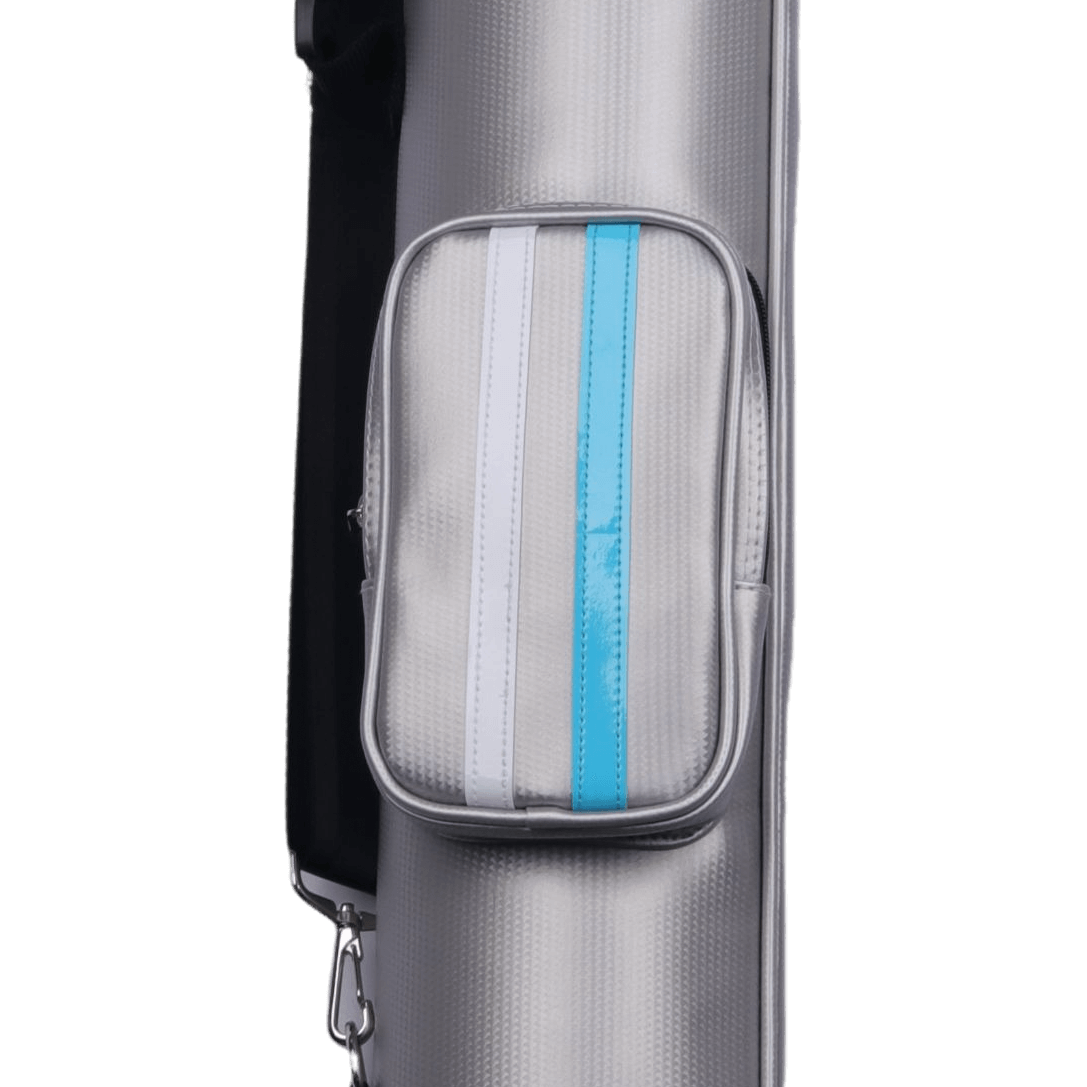 GoPlayer ゴルフ ストレート練習バッグ (シェルレザー シルバー)