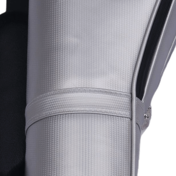 GoPlayer ゴルフ ストレート練習バッグ (シェルレザー シルバー)