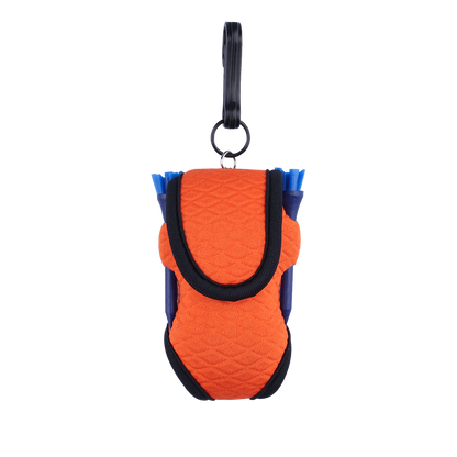 GoPlayer Golf Premium Plaid Ball Bag (Orange)