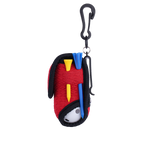 GoPlayer Golf Premium Plaid Ball Bag (Red)