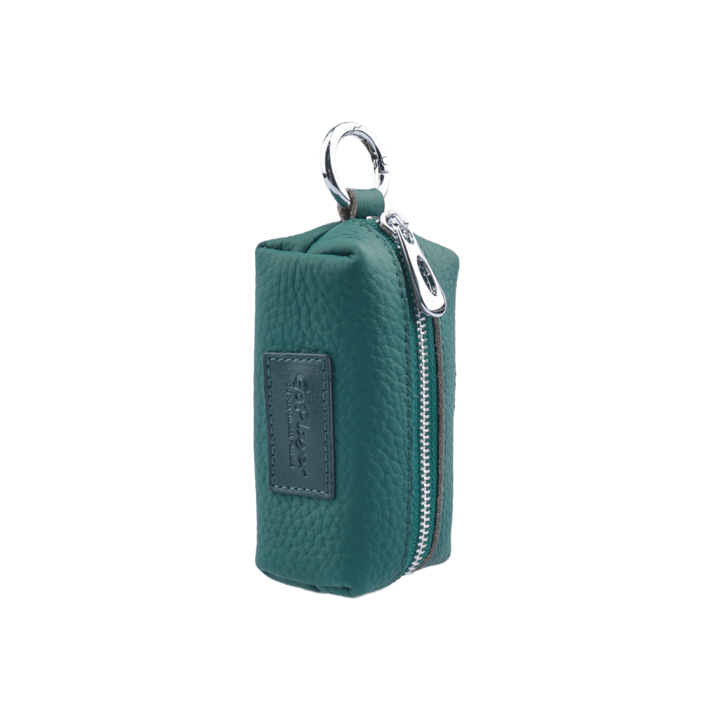 GoPlayer Golf Genuine Leather Ball Bag (Green)