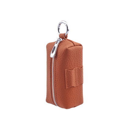 GoPlayer Golf Genuine Leather Ball Bag (Coffee)