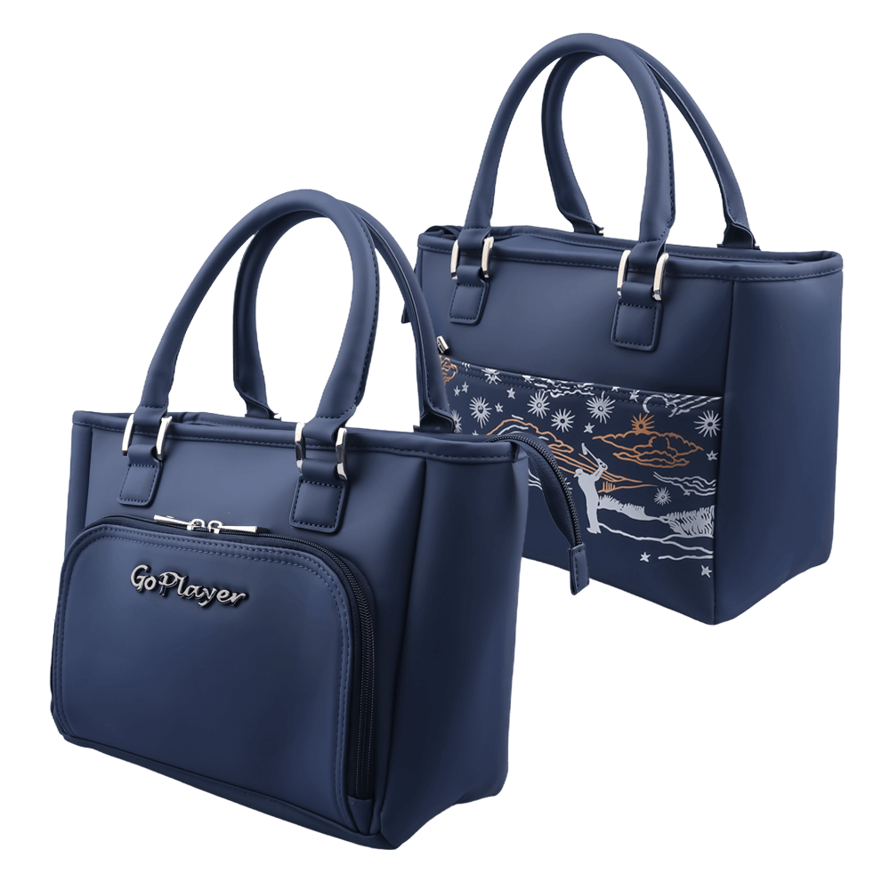 GoPlayer ゴルフ トート バッグ (ネイビー ブルー)
