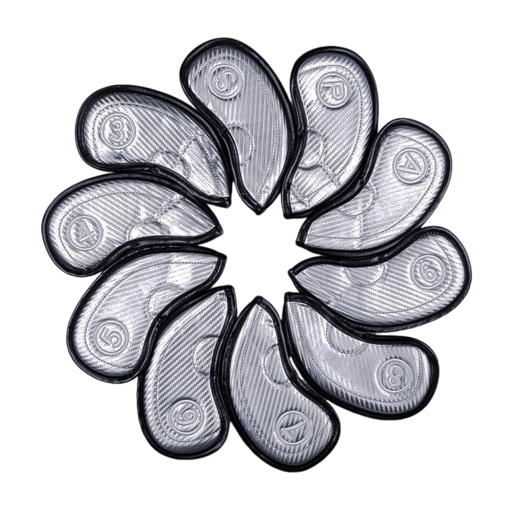 GoPlayer Plaid 3D Iron Set (All Black)