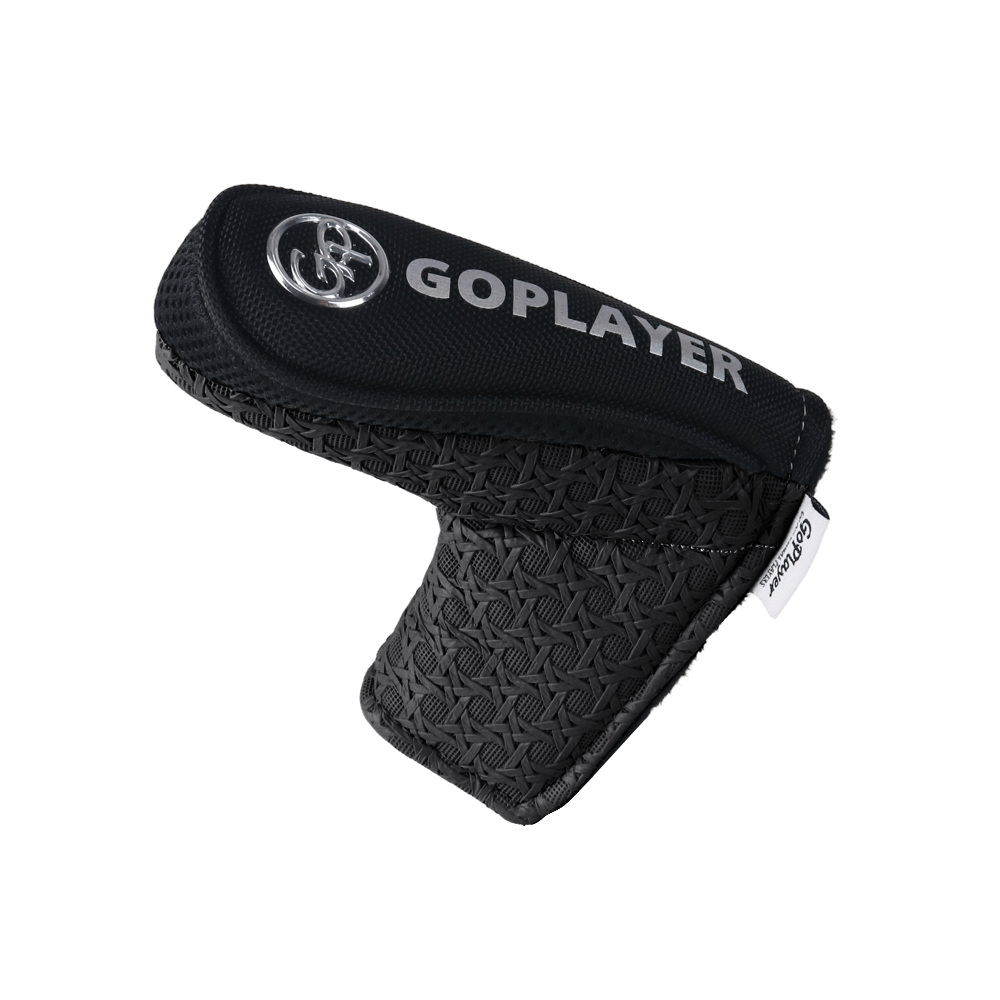 GoPlayer Embossed Putter Cover (L-shape, Black)