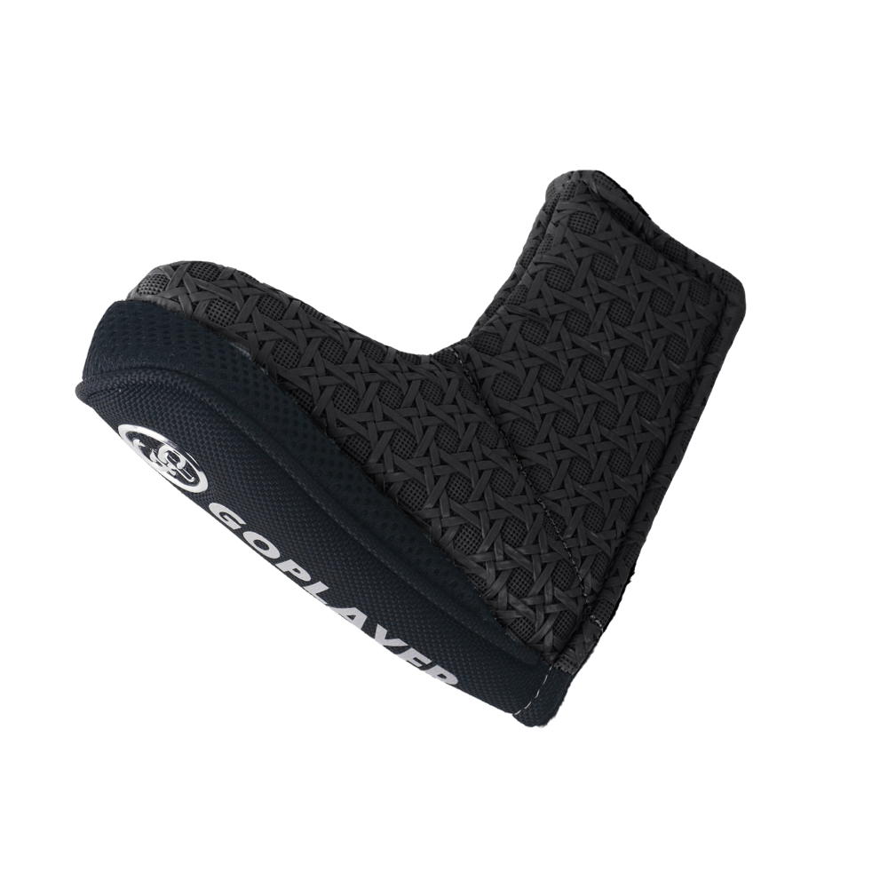 GoPlayer Embossed Putter Cover (L-shape, Black)
