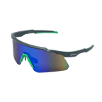 GoPlayer スポーツサングラス（シルバーフレーム、グリーンレンズ）