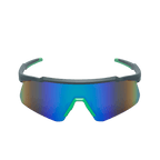 GoPlayer スポーツサングラス（シルバーフレーム、グリーンレンズ）