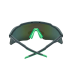 GoPlayer スポーツサングラス（シルバーフレーム、グリーンレンズ）