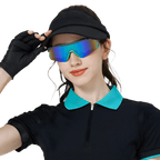 GoPlayer スポーツサングラス（シルバーフレーム、グリーンレンズ）