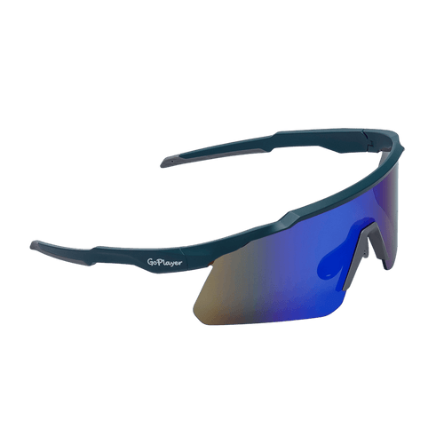 GoPlayer sports sunglasses (blue frame with green lenses)