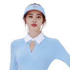 GoPlayer Women's Ribbon Hollow Hat (Pink Blue)