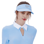 GoPlayer Women's Ribbon Hollow Hat (Pink Blue)