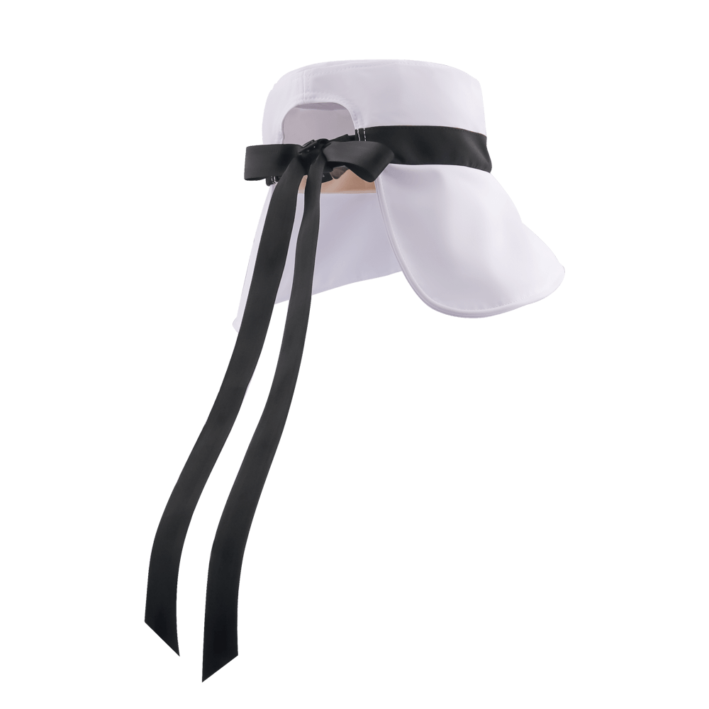 GoPlayer Women's Large Brim Folding Sun Hat (White)