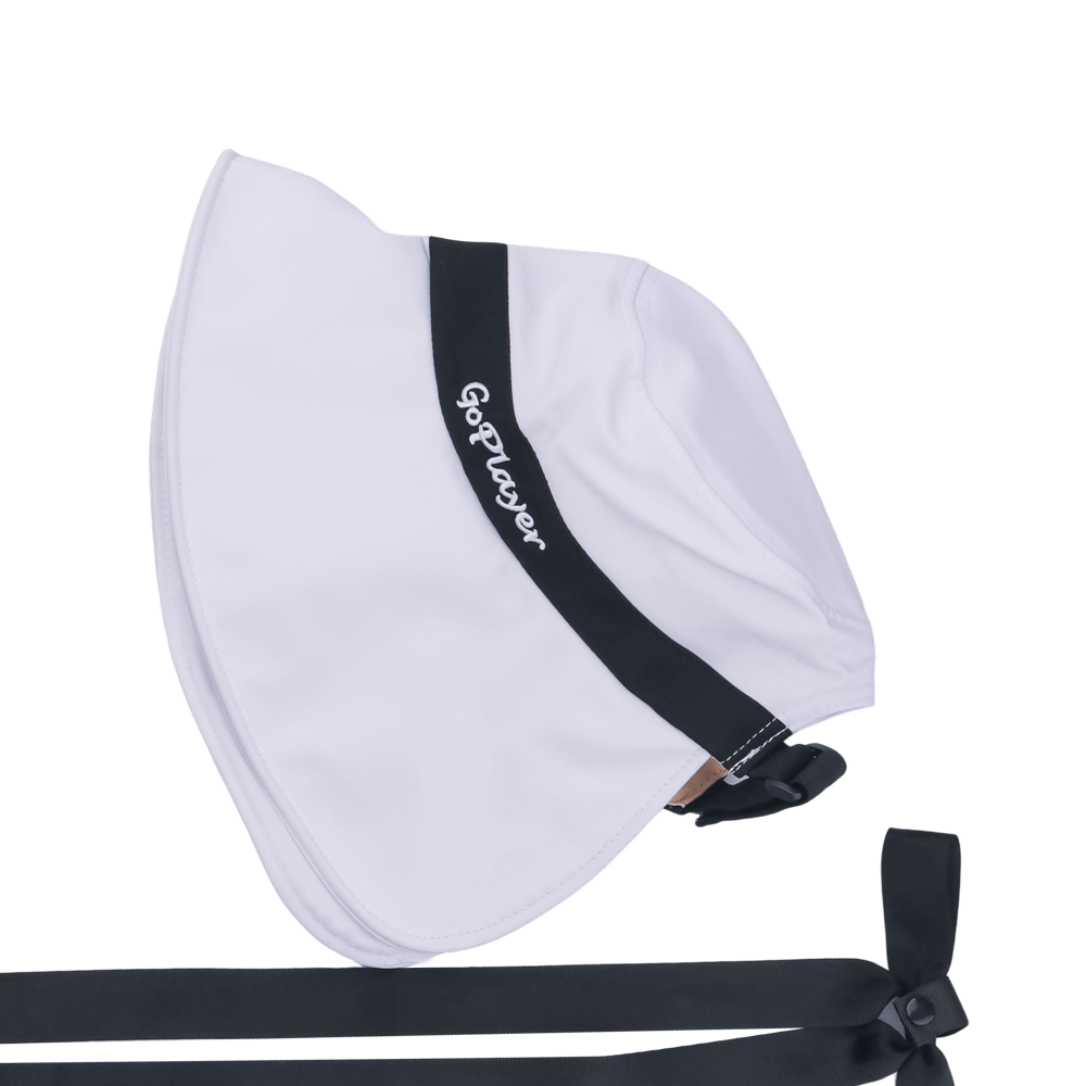 GoPlayer Women's Large Brim Folding Sun Hat (White)