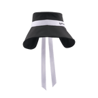 GoPlayer レディース 大きなつば 折りたたみサンハット (ブラック)