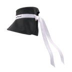 GoPlayer レディース 大きなつば 折りたたみサンハット (ブラック)