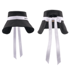 GoPlayer レディース 大きなつば 折りたたみサンハット (ブラック)