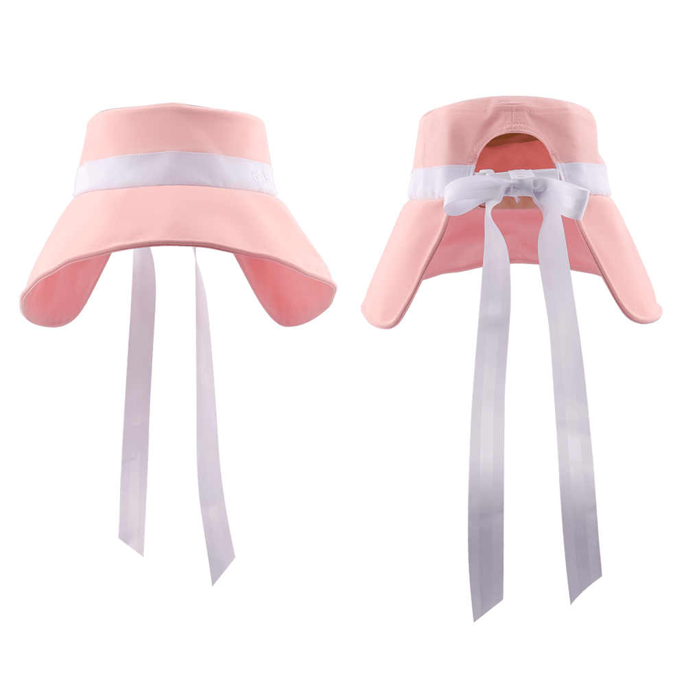 GoPlayer Women's Large Brim Folding Sun Hat (Pink)