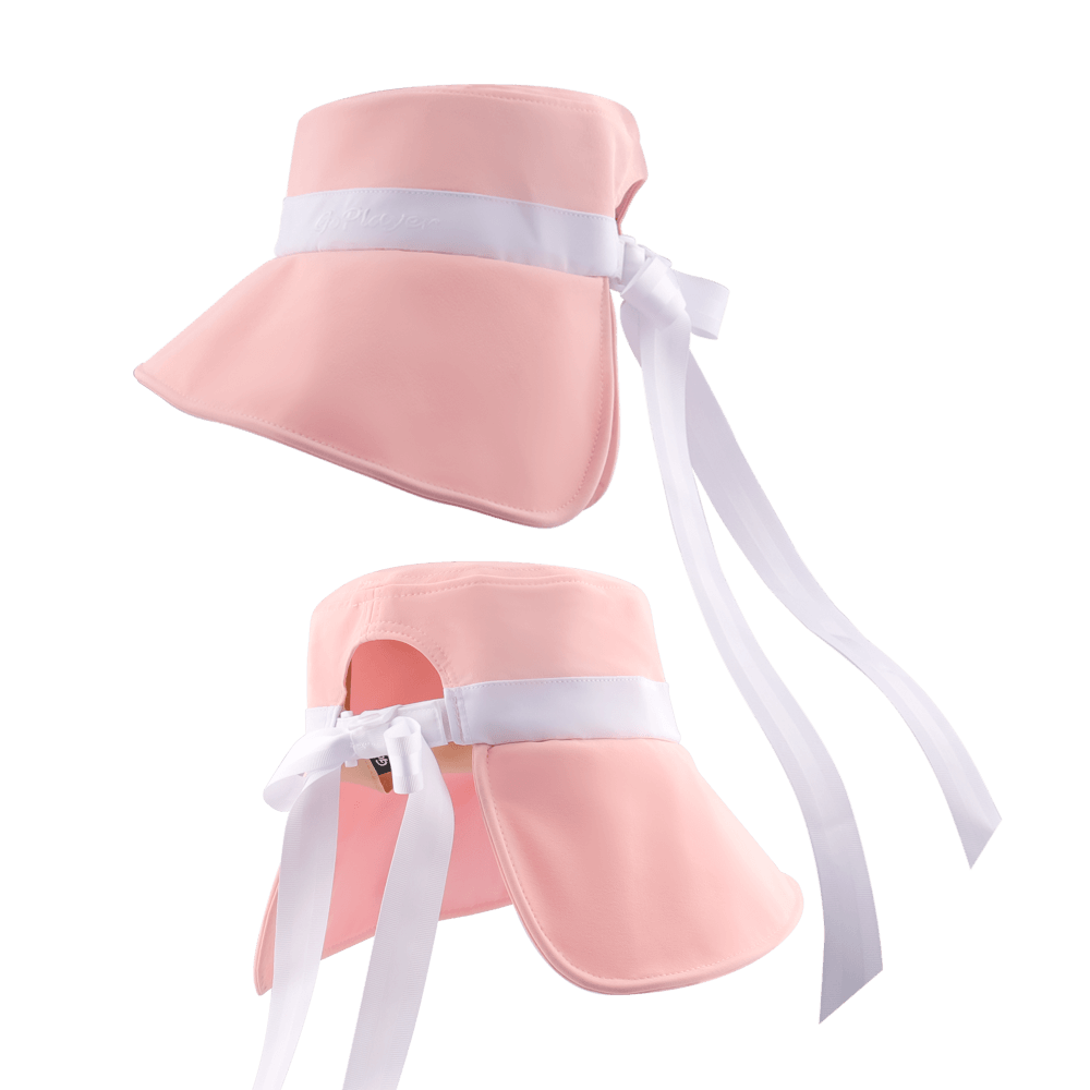 GoPlayer Women's Large Brim Folding Sun Hat (Pink)